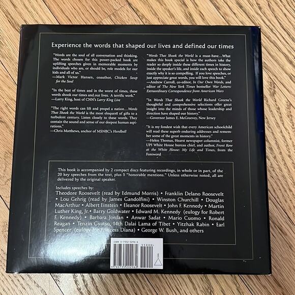 WORDS THAT‎ SHOOK THE WORLD RICHARD GREENE WITH FLORIE BRIZEL BOOK - Picture 2 of 7